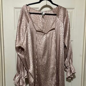 Acting Pro Pink Leopard Print Blouse
